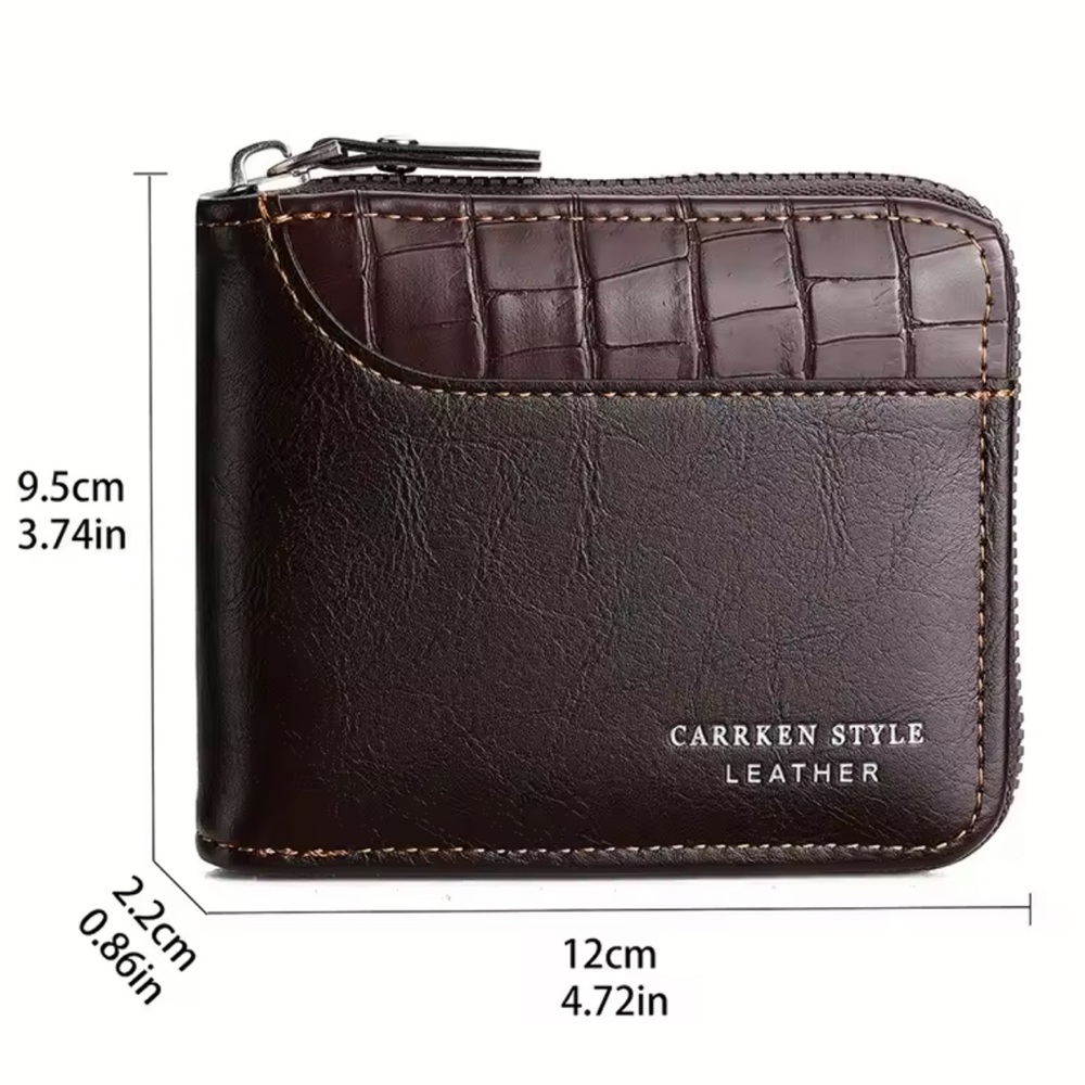 Pure Leather Brown Wallet - Picture 3 of 9
